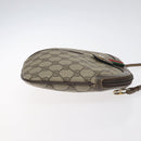 GUCCI GG Supreme Web Sherry Line Shoulder Bag PVC Beige 004 02 047 Auth BA3428-3