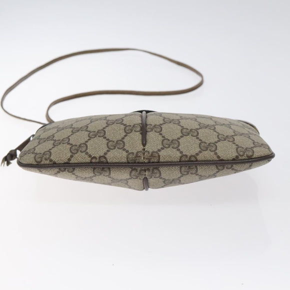 GUCCI GG Supreme Web Sherry Line Shoulder Bag PVC Beige 004 02 047 Auth BA3428