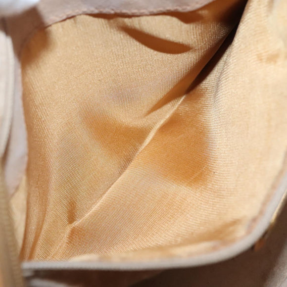 GUCCI Micro GG Supreme Hand Bag PVC Beige Gold 000 39 0030 Auth BA3431