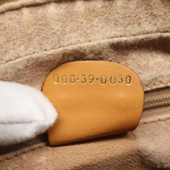 GUCCI Micro GG Supreme Hand Bag PVC Beige Gold 000 39 0030 Auth BA3431