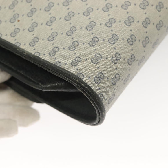 GUCCI Micro GG Supreme Shoulder Bag PVC Navy Gold 89 02 050 Auth BA3432