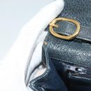 GUCCI Micro GG Supreme Shoulder Bag PVC Navy Gold 89 02 050 Auth BA3432-9