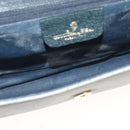 GUCCI Micro GG Supreme Shoulder Bag PVC Navy Gold 89 02 050 Auth BA3432-10