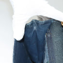 GUCCI Micro GG Supreme Shoulder Bag PVC Navy Gold 89 02 050 Auth BA3432-23