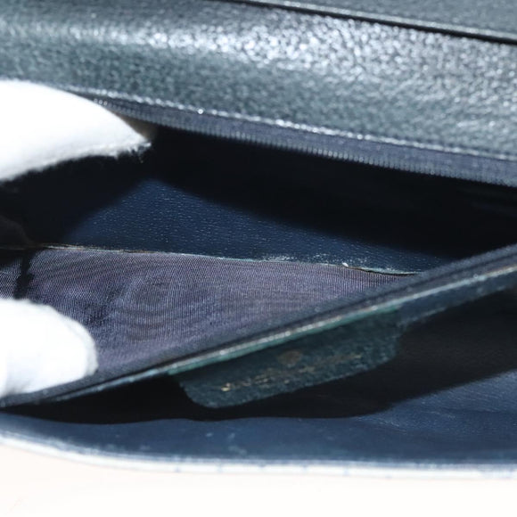 GUCCI Micro GG Supreme Shoulder Bag PVC Navy Gold 89 02 050 Auth BA3432