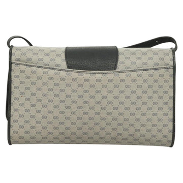 GUCCI Micro GG Supreme Shoulder Bag PVC Navy Gold 89 02 050 Auth BA3432 - 0