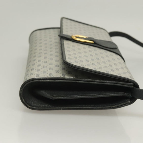 GUCCI Micro GG Supreme Shoulder Bag PVC Navy Gold 89 02 050 Auth BA3432