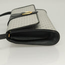 GUCCI Micro GG Supreme Shoulder Bag PVC Navy Gold 89 02 050 Auth BA3432-4