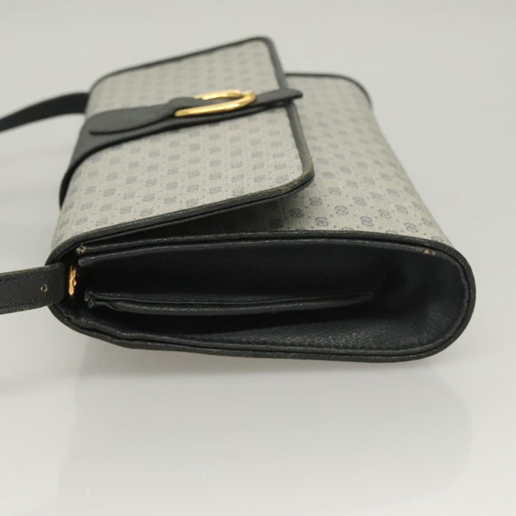 GUCCI Micro GG Supreme Shoulder Bag PVC Navy Gold 89 02 050 Auth BA3432