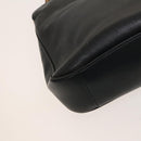 GUCCI Bamboo Hand Bag Leather 2way Navy Gold 001 3444 1638 Auth BA3439-16