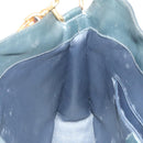 GUCCI Bamboo Hand Bag Leather 2way Navy Gold 001 3444 1638 Auth BA3439-18