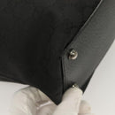 GUCCI GG Canvas Tote Bag Black 120840 Auth BA3441-15