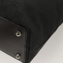 GUCCI GG Canvas Tote Bag Black 120840 Auth BA3441-16
