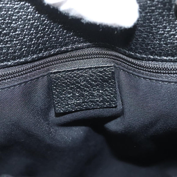 GUCCI GG Canvas Tote Bag Black 120840 Auth BA3441