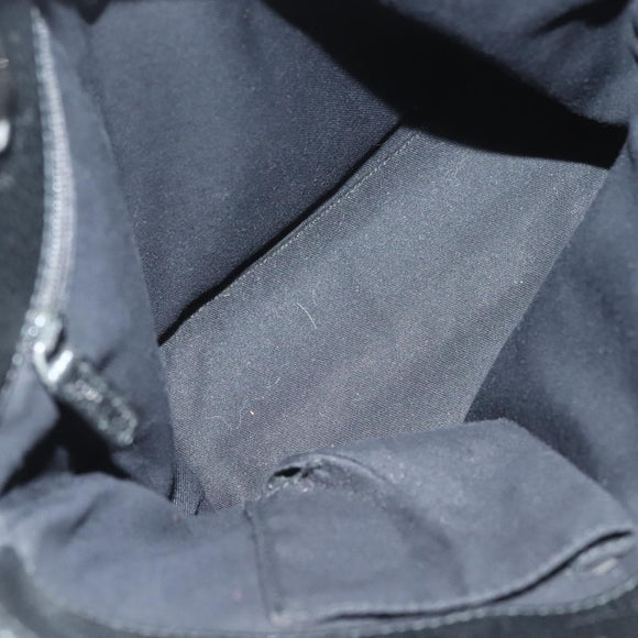 GUCCI GG Canvas Tote Bag Black 120840 Auth BA3441