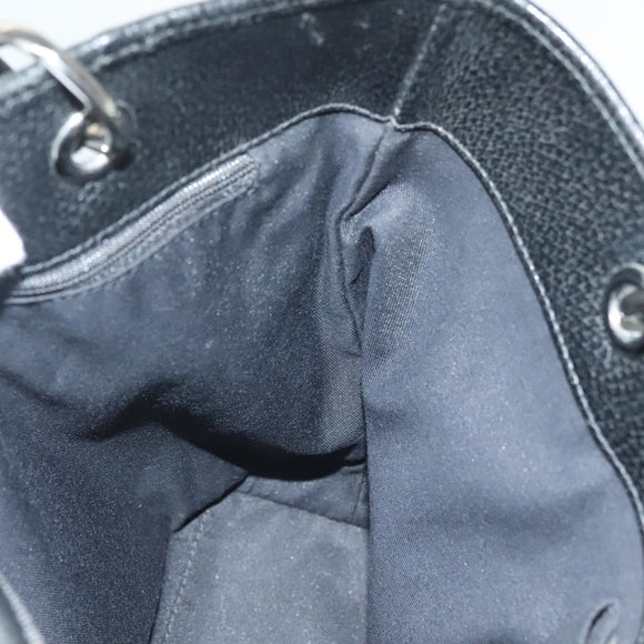 GUCCI GG Canvas Tote Bag Black 120840 Auth BA3441