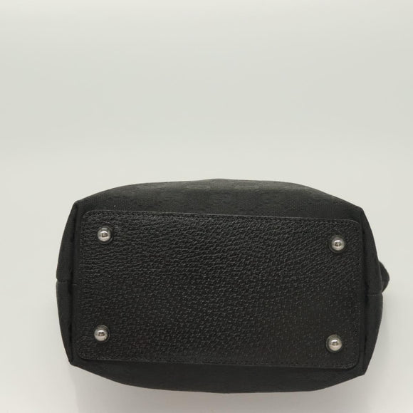 GUCCI GG Canvas Tote Bag Black 120840 Auth BA3441