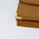 Christian Dior Shoulder Bag Leather Beige Gold Auth BA3445-12