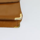 Christian Dior Shoulder Bag Leather Beige Gold Auth BA3445-13