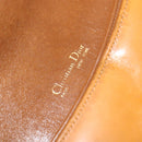 Christian Dior Shoulder Bag Leather Beige Gold Auth BA3445-15