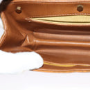 Christian Dior Shoulder Bag Leather Beige Gold Auth BA3445-18