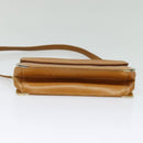 Christian Dior Shoulder Bag Leather Beige Gold Auth BA3445-9