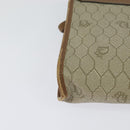 Christian Dior Honeycomb Canvas Shoulder Bag PVC Beige Auth BA3448-15