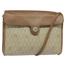 Christian Dior Honeycomb Canvas Umhängetasche PVC Beige Auth BA3448-1