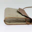 Christian Dior Honeycomb Canvas Shoulder Bag PVC Beige Auth BA3448-4
