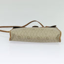 Christian Dior Honeycomb Canvas Shoulder Bag PVC Beige Auth BA3448-5