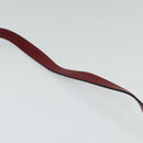 Christian Dior Trotter Canvas Shoulder Bag Red Gold Auth BA3450-8