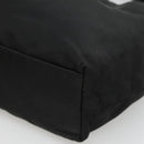 Christian Dior Maris Pearl Hand Bag Nylon Black Silver Auth BA3451-8