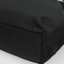 Christian Dior Maris Pearl Hand Bag Nylon Black Silver Auth BA3451-16