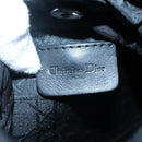 Christian Dior Maris Pearl Hand Bag Nylon Black Silver Auth BA3451-18