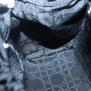 Christian Dior Maris Pearl Hand Bag Nylon Black Silver Auth BA3451-20