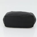 Christian Dior Maris Pearl Hand Bag Nylon Black Silver Auth BA3451-5