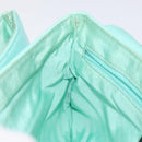 CHANEL Choco Bar Clutch Bag Lamb Skin Peppermint CC Auth BA3453-19