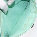 CHANEL Choco Bar Clutch Bag Lamb Skin Peppermint CC Auth BA3453-21