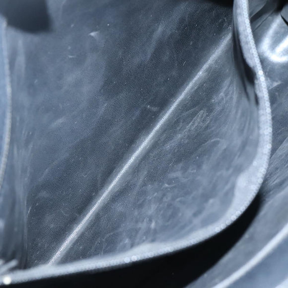 CHANEL COCO Mark Tote Bag Caviar Skin Black Gold CC Auth BA3454