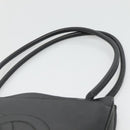 CHANEL COCO Mark Tote Bag Caviar Skin Black Gold CC Auth BA3454-8