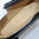 MCM Hand Bag Leather Black Gold Auth BA3459-11