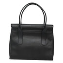 MCM Hand Bag Leather Black Gold Auth BA3459-2