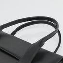 MCM Hand Bag Leather Black Gold Auth BA3459-8