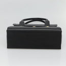 MCM Hand Bag Leather Black Gold Auth BA3459-5