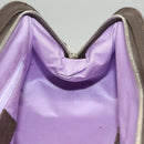 BVLGARI Logo Mania Tote Bag Canvas Leather Beige Silver Auth BA3461-18