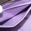 BVLGARI Logo Mania Tote Bag Canvas Leather Beige Silver Auth BA3461-21