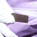 BVLGARI Logo Mania Tote Bag Canvas Leather Beige Silver Auth BA3461-12