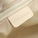 BVLGARI Logo Mania Tote Bag Canvas Pink Silver Auth BA3462-17