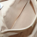 Salvatore Ferragamo Gancini Bag Leather Champagne Gold Gold Auth BA3466V-19