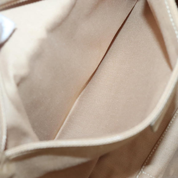 Salvatore Ferragamo Gancini Bag Leather Champagne Gold Gold Auth BA3466V